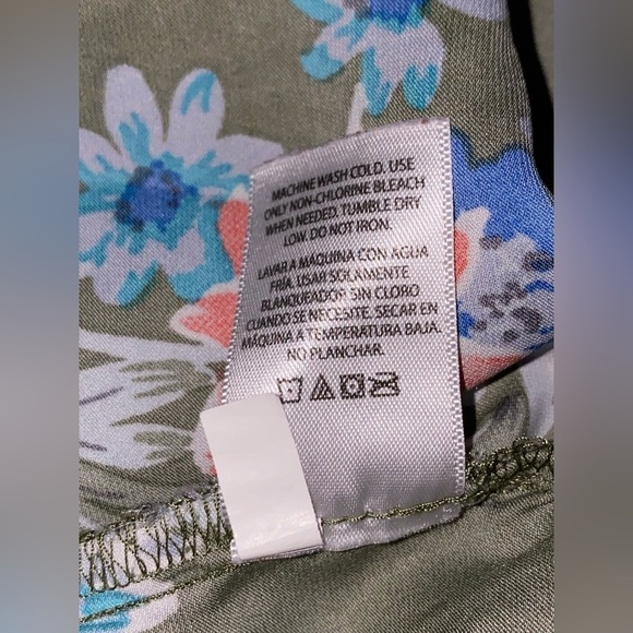 Terra & Sky Women Floral‎ Ruffle Off Shoulder Top 3X Flutter Sleeve Cottagecore - Picture 4 of 7